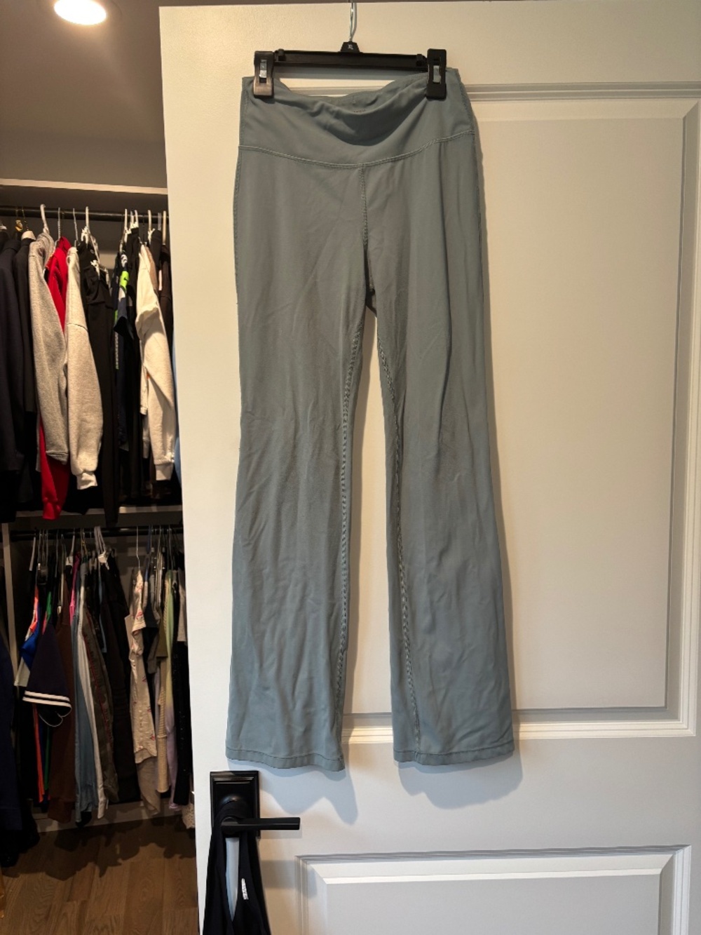 Girls Athleta blue bell bottom pants